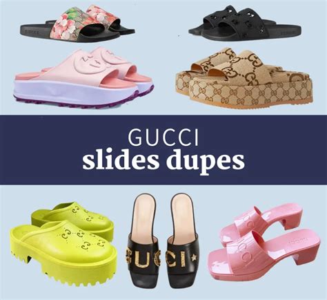 gucci pool slide dupe|best deals on gucci slides.